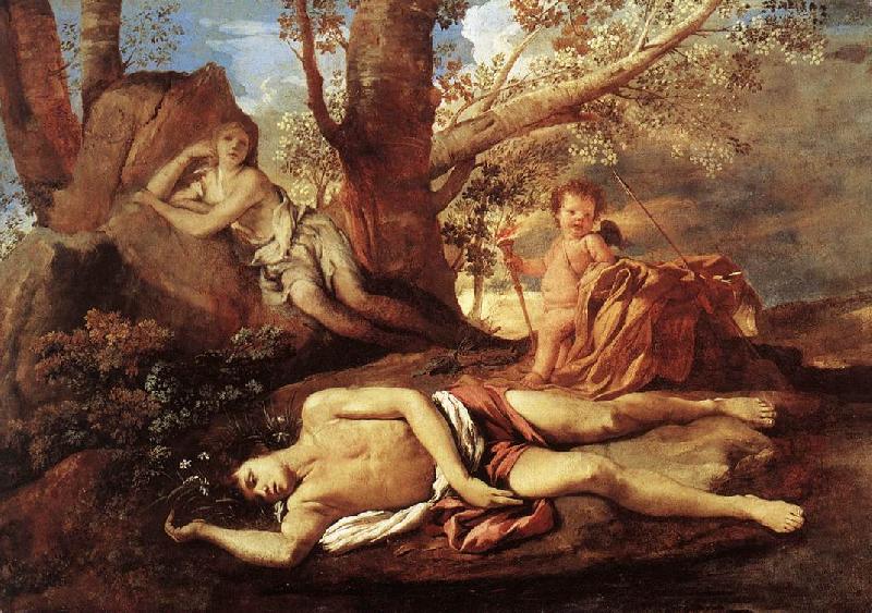Nicolas Poussin E-cho and Narcissus Germany oil painting art